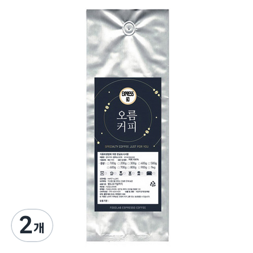 오름커피 EXPRESS 60 분쇄 커피, 에스프레소, 500g, 2개