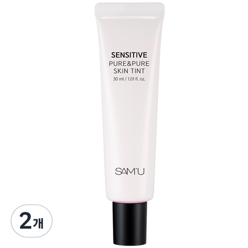 쌔뮤 센서티브 퓨어 앤 퓨어 스킨 틴트 톤업크림 30ml, 2개