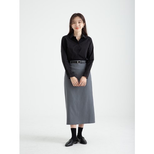 우아함과 편안함을 모두 갖춘 캐럿 여성 슬림핏 스트레치 셔츠