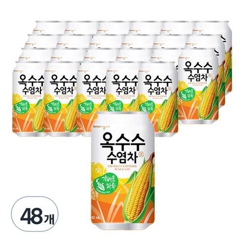 웅진 옥수수수염차, 340ml, 48개