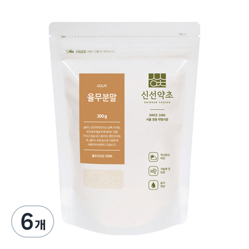 신선약초 율무분말, 300g, 6개