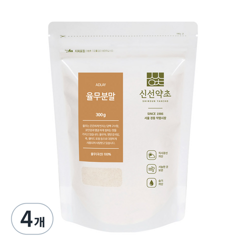 신선약초 율무분말, 300g, 4개