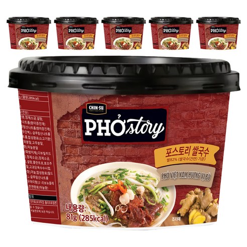 친수 포스토리 쌀국수, 81g, 6개