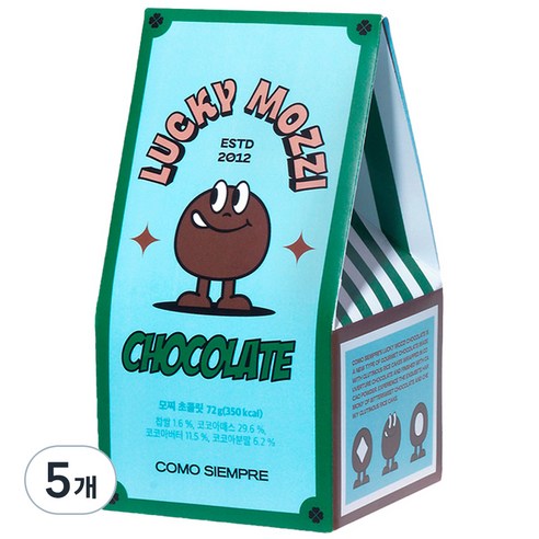모찌 초콜릿 12p, 72g, 5개