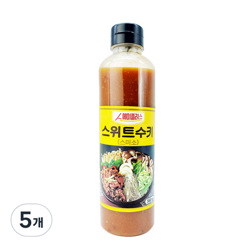 에이플러스 월남쌈 샤브샤브 스위트수키 소스, 560g, 5개