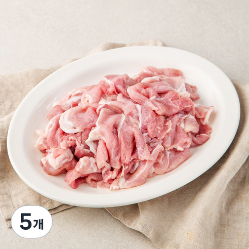 곰곰 국내산 돼지 앞다리살 불고기용 (냉장), 500g, 5개