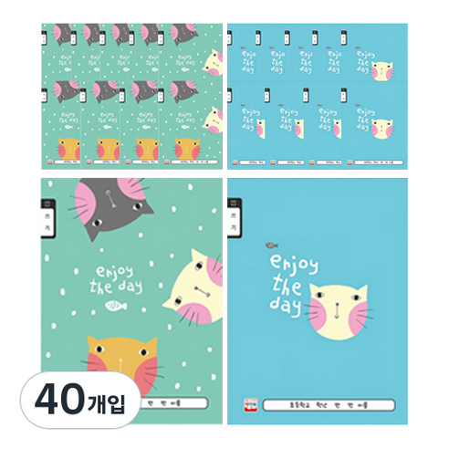 영아트 초등노트 쓰기 10칸, 랜덤 발송, 40개입