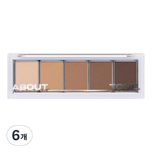 어바웃톤 리턴 투 베이직 섀도우 팔레트 9g, 05 카푸치노, 6개