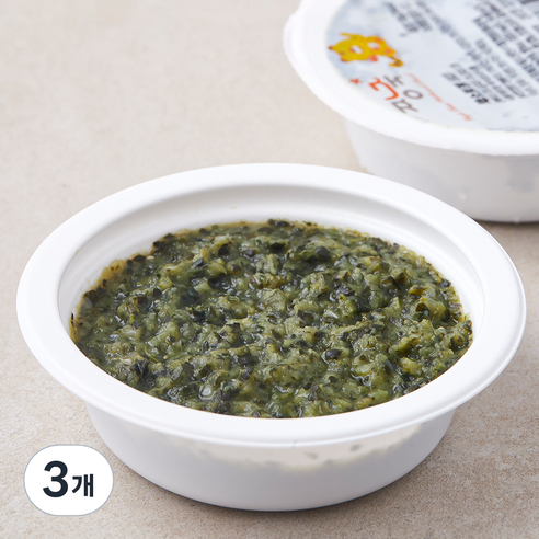 짱죽 채소토핑, 채소, 100g, 3개
