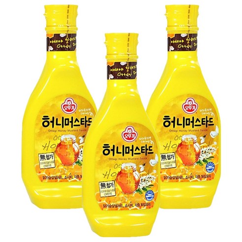 오뚜기 허니머스타드 소스, 535g, 3개
