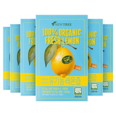 뉴트리 유기농 레몬즙 14p, 280g, 6박스