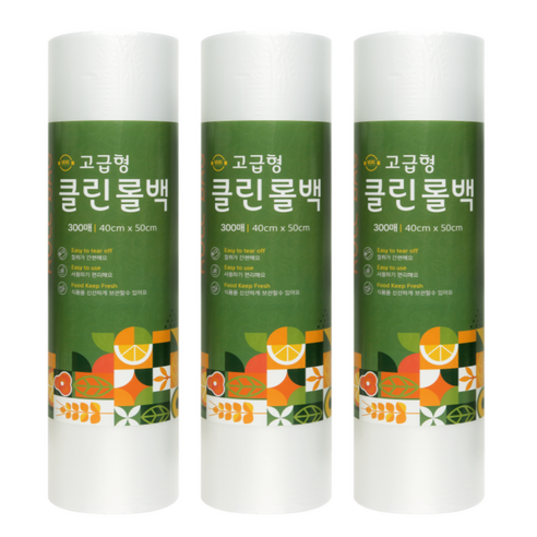 원스마켓 식품포장용 위생롤백 왕특대형 40cm x 50cm, 특특대(XXL) 이상, 300개입, 3개