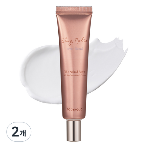 바디홀릭 스테이누디 실크 퍼퓸 핸드크림 오버 플로럴, 2개, 40ml