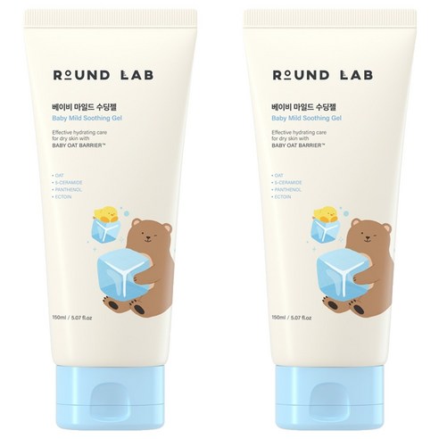 라운드랩 유아용 마일드 수딩젤, 150ml, 2개