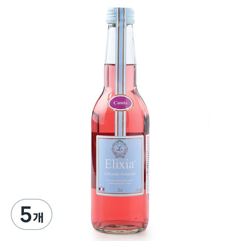 엘릭시아 블랙커런트맛 탄산음료, 330ml, 5개