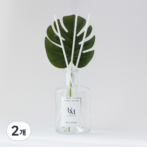 유멜 시그니처 디퓨저 200ml, 아쿠아시크릿, 2개