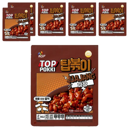 탑볶이 짜장맛, 346g, 6개
