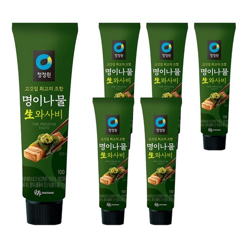 청정원 명이나물 생와사비, 100g, 6개