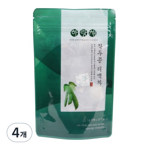 하랑채 작두콩 삼각 티백차, 1g, 20개입, 4개