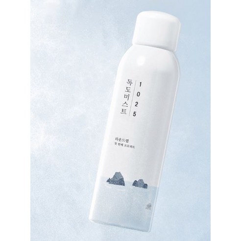 찬란하게 빛나는 피부, 라운드랩 1025 독도 미스트로 경험하세요!