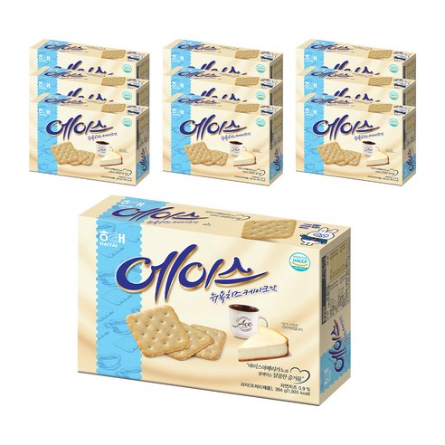 해태에이스 뉴욕치즈케이크맛, 364g, 10개
