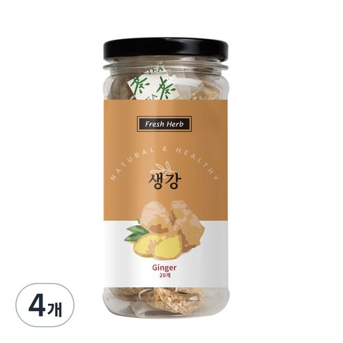 신선약초 생강차 삼각티백, 1.5g, 20개입, 4개