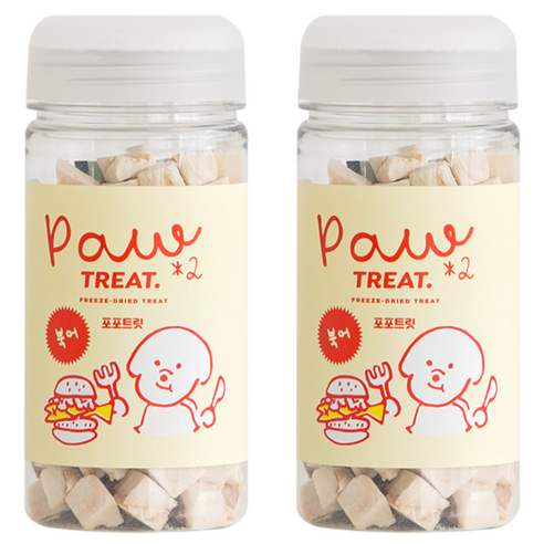바잇미 포포트릿 반려동물 동결건조간식, 북어, 40g, 2개