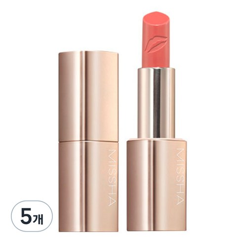 미샤 글램 아트 루즈 립스틱 3.6g, 베이지코랄, 5개