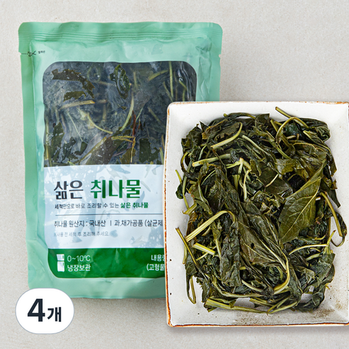초록들 삶은 취나물, 400g, 4개