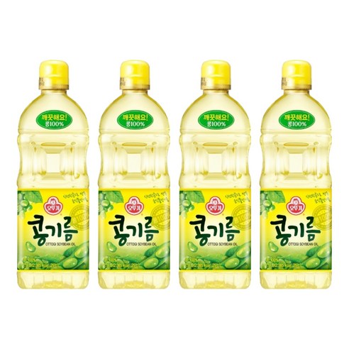 오뚜기 콩기름, 1.5L, 4개