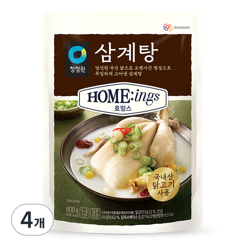 호밍스 삼계탕, 800g, 4개