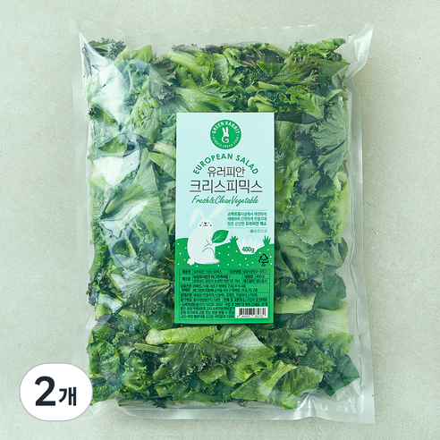 그린래빗 유러피안 크리스피믹스 샐러드, 400g, 2개