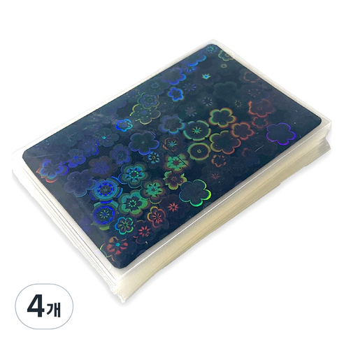 리코즈 홀로그램 포토카드 슬리브 50p, 05 벚꽃, 4개