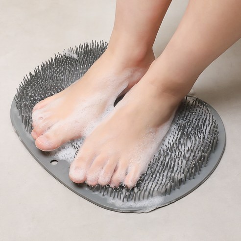 지친 발에게 선사하는 부드러운 휴식, 코멧 홈 풋브러쉬 매트 그레이