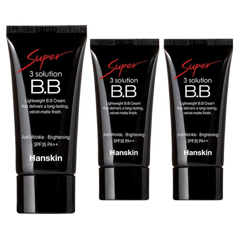 한스킨 수퍼 쓰리 솔루션 BB크림 SPF35 PA++, 베이지, 3개