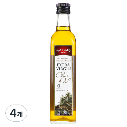 팔레르모 엑스트라버진 올리브오일, 500ml, 4개