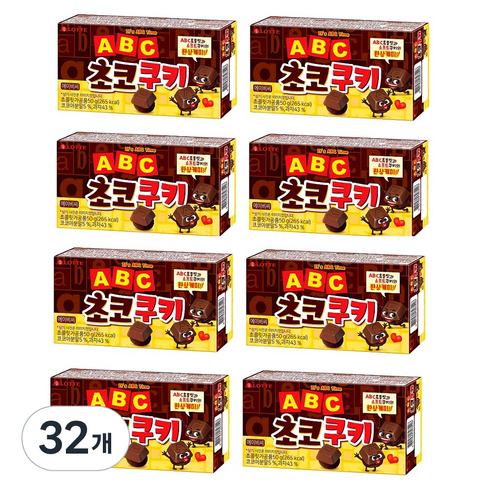 ABC초코쿠키, 50g, 32개