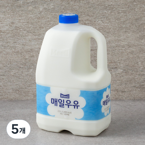 매일우유 오리지널, 2.3L, 5개