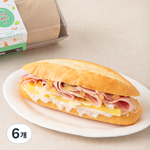이엘후레쉬 오리지널 잠봉뵈르 핫 샌드위치, 130g, 6개