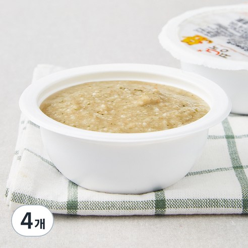 짱죽 초기 7개월 부터 묽은죽 이유식, 혼합맛(한우 / 시금치), 160g, 4개