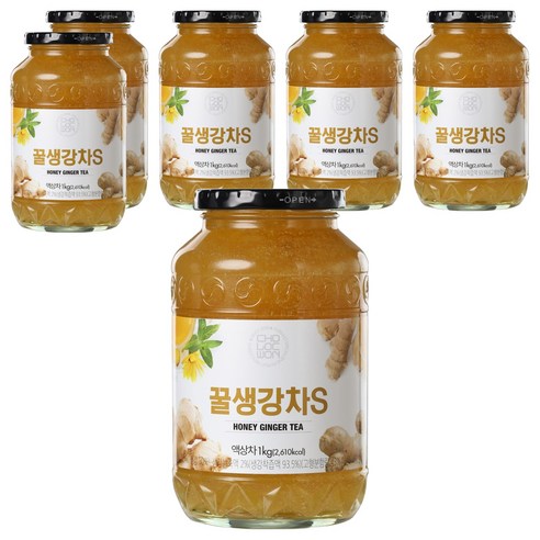 초록원 꿀생강차 S, 1kg, 1개입, 6개