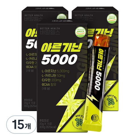 더존건강 배럴헬스 아르기닌 5000 15p, 300g, 15개