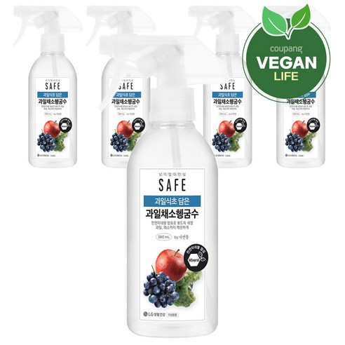 세이프 과일식초 담은 과일채소헹굼수, 380ml, 5개