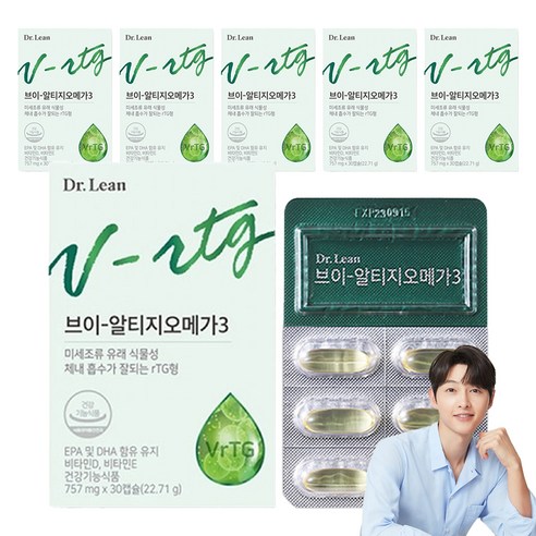 닥터린 브이 알티지 오메가3, 30정, 6개
