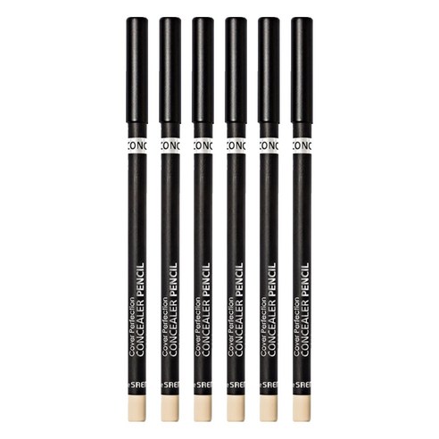 더샘 커버 퍼펙션 컨실러 펜슬 2g, 0.5 아이스 베이지, 6개