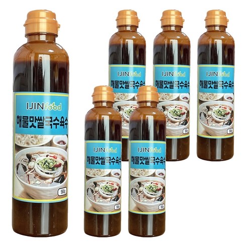 아이진푸드 해물맛 쌀국수 육수, 6개, 580g