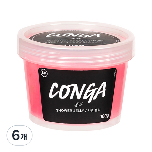 러쉬 콩가 샤워 젤리, 100g, 6개
