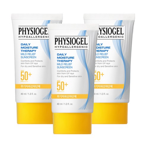 피지오겔 데일리 모이스쳐 마일드 릴리프 선스크린 SPF50+ PA++++, 40ml, 1개