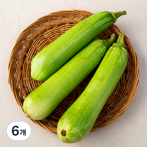애호박 국내산, 1kg, 6개