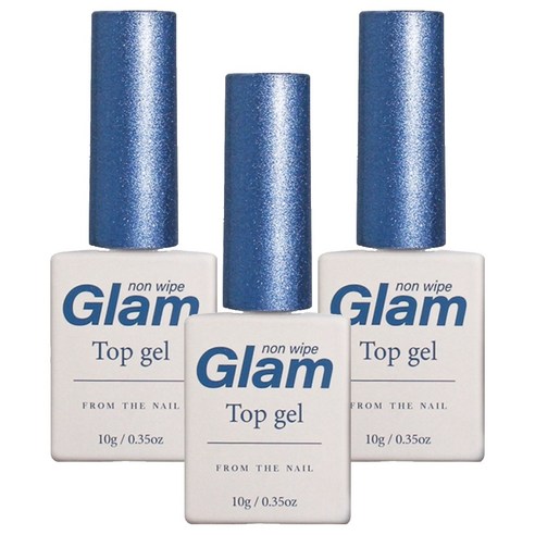 프롬더네일 GLAM TOP 젤네일, 3개, 10g